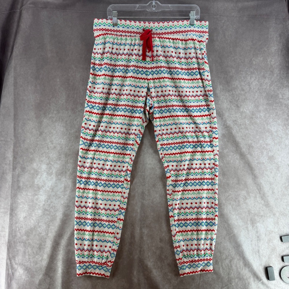 Wondershop Target Womens Large Fair Isle Pajama Pants Red Blue Green Holiday PJs